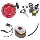 Service Kit Core Components fits Honda GX160, GX200 Recoil, Carburetor, Ignition Coil, Air & Fuel Filter-1
