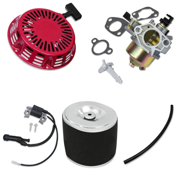 Service Kit Core Components fits Honda GX340, GX390 with Carburetor, Recoil, Ignition Coil, Air Filter
